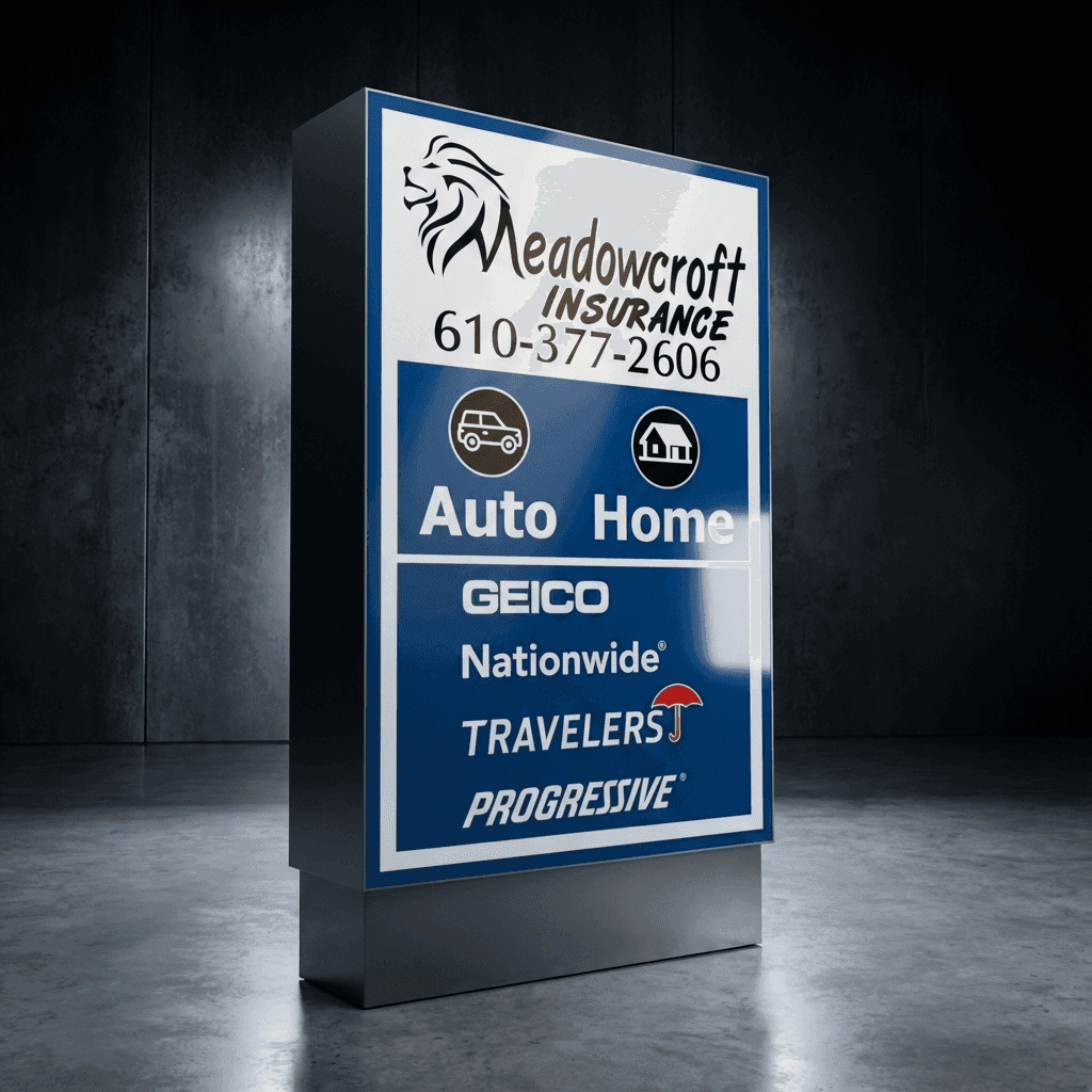 Meadowcroft Insurance Pylon