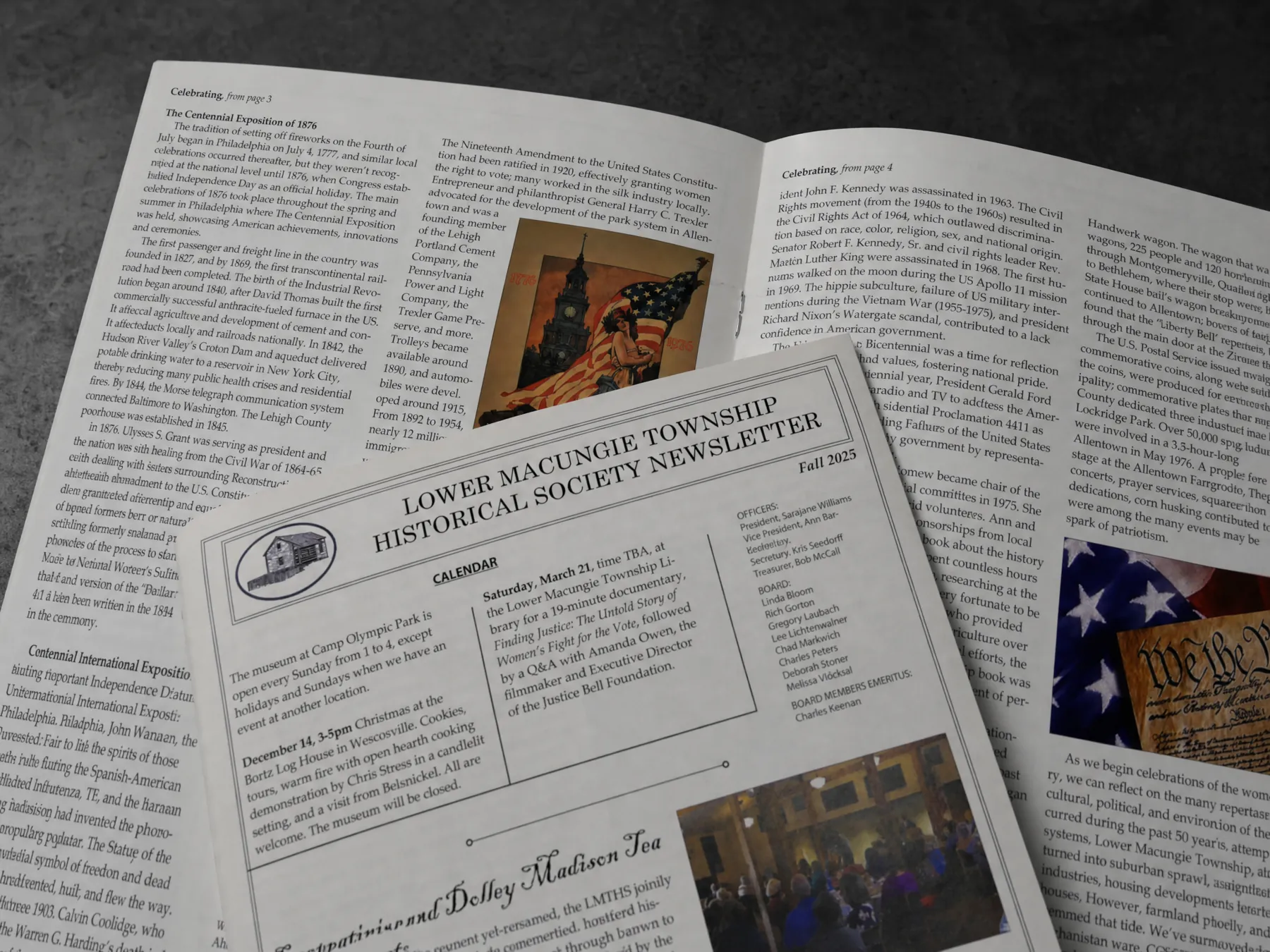Historical Society Newsletters