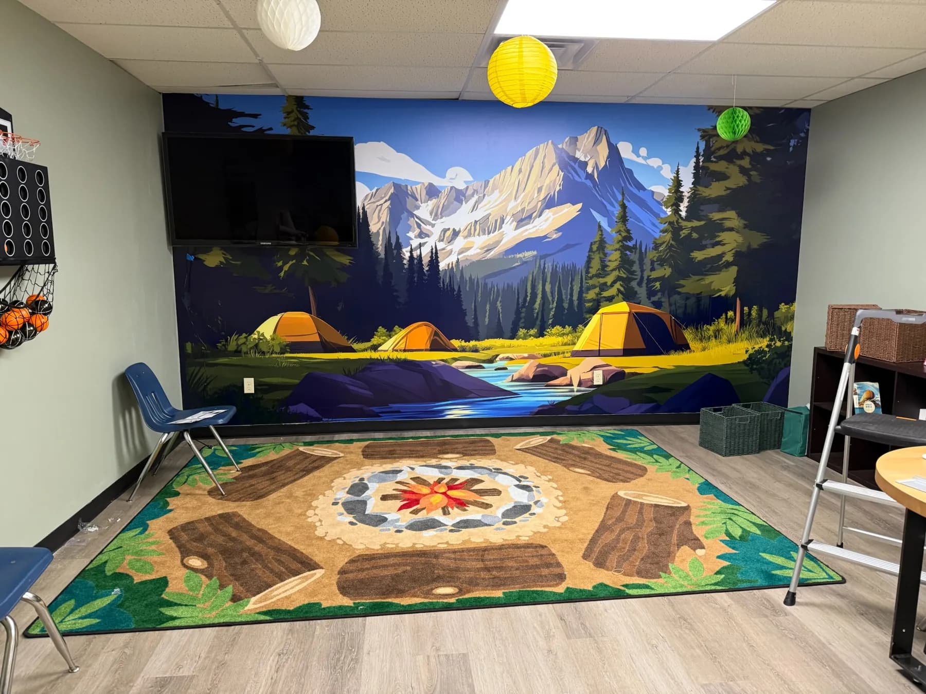 Kids' Room Camping Mural